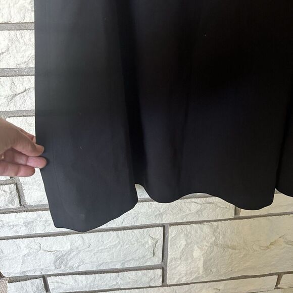 Covington Skirt Women's Size 14 Black Ruffle Midi Zip Up Skirt Plus Size - Picture 4 of 5